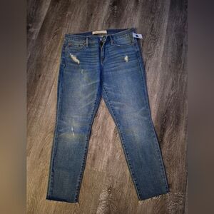 GAP Women's Distressed Skinny Jeans - Blue